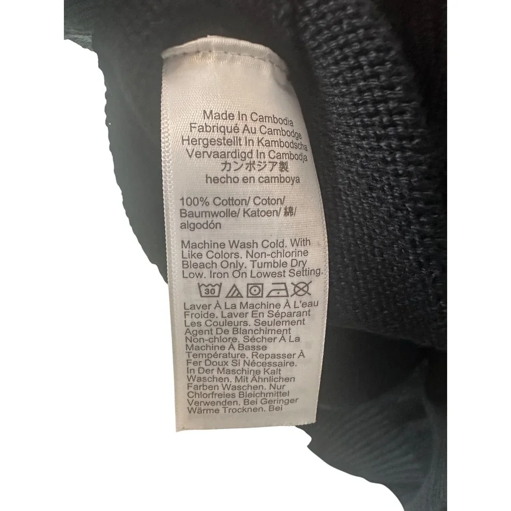 NEW J. Crew‎ Mens Heritage Black 100% Cotton Crewneck Sweater XL